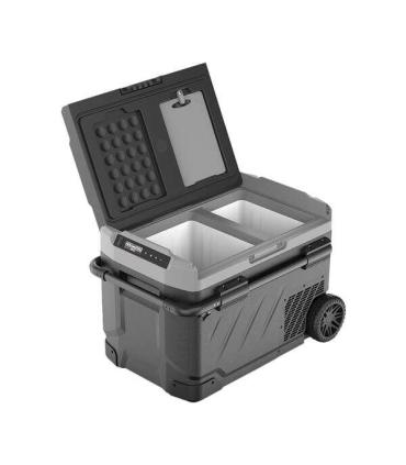 Nevera Portátil Muvip 40L Doble Zona - Compresor Silencioso - Ruedas - Color Negro. Capacidad 40L, Consumo 60W, Compresor silenc