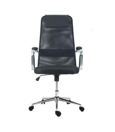 Muvip Silla Regulable con Soporte Lumbar - Base Giratoria de Acero de 320mm - Peso Maximo 100kg - Asiento Acolchado - Elevacion.