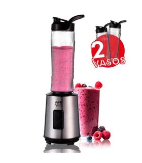 Muvip Batidora Smoothie 300W Inox 2 Vasos 600ml - Color Varios
