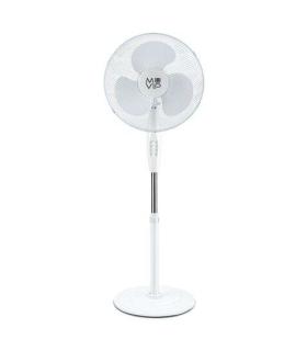 Muvip Ventilador de Pie - 40cm - 45w - Base Reforzada - 3 Velocidad - Color Blanco