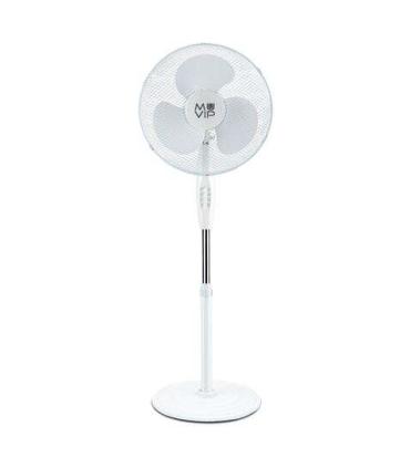 Muvip Ventilador de Pie - 40cm - 45w - Base Reforzada - 3 Velocidad - Color Blanco