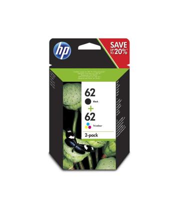 HP 62 Negro + Color Pack de 2 Cartuchos de Tinta Originales - N9J71AE