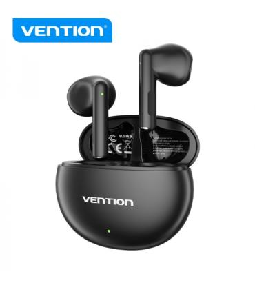 Vention Auriculares Bluetooth 5.3 con Estuche de Carga - 6h Autonomia - ELF 06 - Color Negro