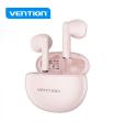 Vention Auriculares Bluetooth 5.3 con Estuche de Carga - 6h Autonomia ELF 06 - Color Rosa