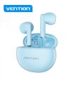 Vention Auriculares Bluetooth 5.3 con Estuche de Carga - 6h Autonomia ELF 06 - Color Azul