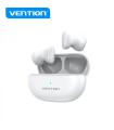 Vention Auriculares Bluetooth 5.3 con Estuche de Carga - 6h Autonomia - Tiny T12 - Color Blanco
