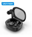 Vention Auriculares Bluetooth 5.3 con Estuche de Carga - 7h Autonomia - LED Display AIR A01 - Color Negro