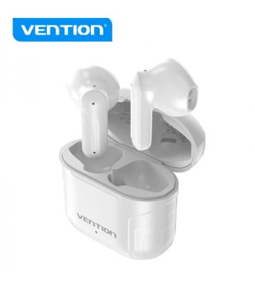 Vention Auriculares Bluetooth 5.3 con Estuche de Carga - 5h Autonomia ELF 05 - Color Blanco