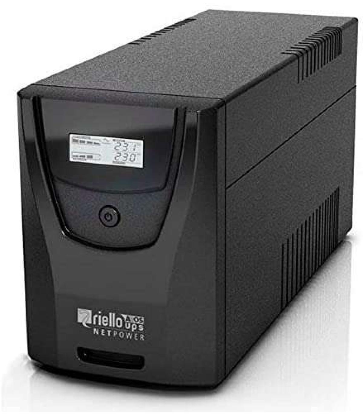 Riello Net Power SAI 2000VA 1200W - Tecnologia Line Interactive - USB, RS-232, 6x IEC 320