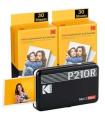 Kodak Mini 2 Retro Pack de Impresora Fotografica Portatil Bluetooth + 60 Hojas de Papel Fotografico - Formato de Impresion 5,3x8