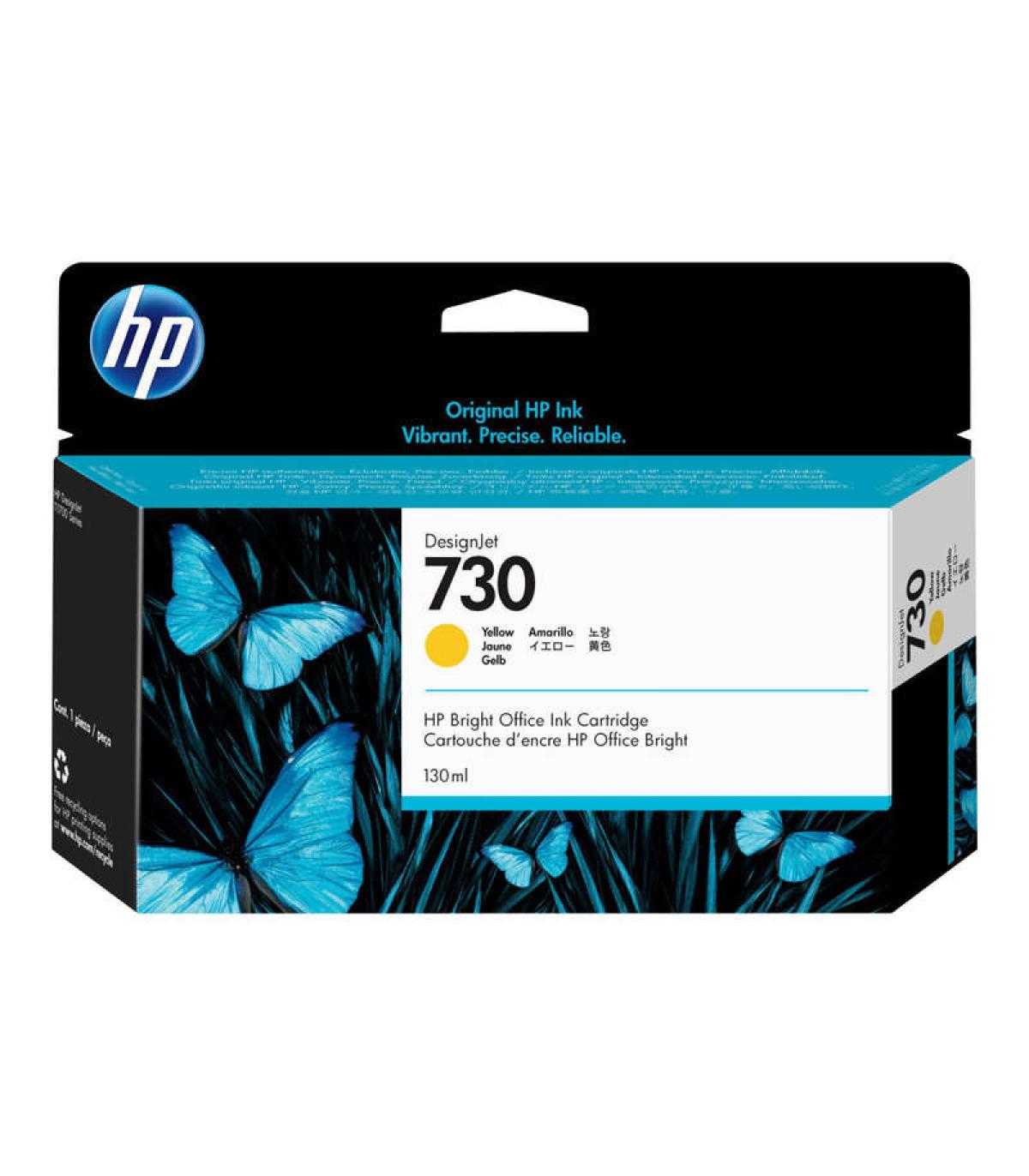 HP 730 Amarillo Cartucho de Tinta Original - P2V64A