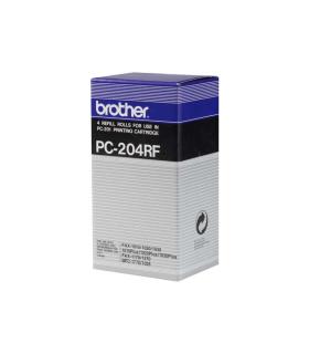 Brother PC204RF Pack de 4 Rollos de Transferencia Termica Originales