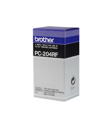Brother PC204RF Pack de 4 Rollos de Transferencia Termica Originales