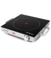 Orbegozo PCE 5000 Placa Vitroceramica Portatil - Potencia 2000W - Termostato Regulable - Superficie de Coccion 20.5cm - Segura y