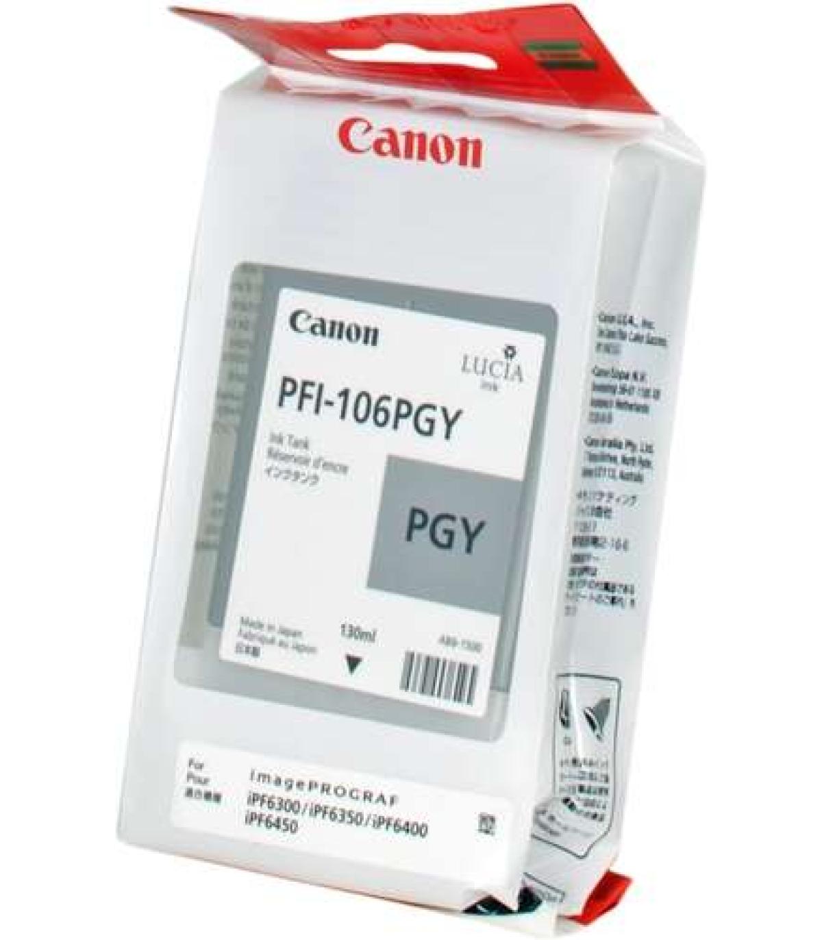 Canon PFI106 Gris Photo Cartucho de Tinta Original - PFI106PGY/6631B001