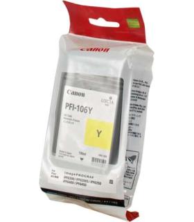 Canon PFI106 Amarillo Cartucho de Tinta Original - PFI106Y/6624B001