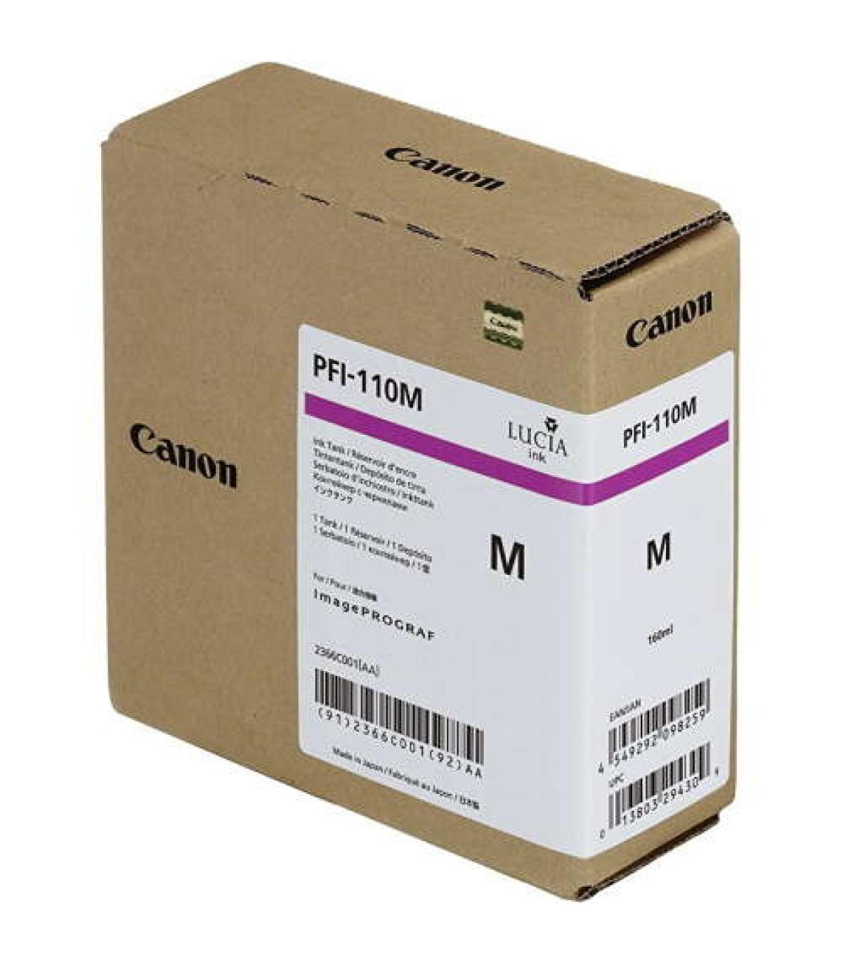 Canon PFI110 Magenta Cartucho de Tinta Original - 2366C001