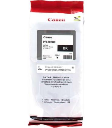 Canon PFI207 Negro Cartucho de Tinta Original - PFI207BK/8789B001