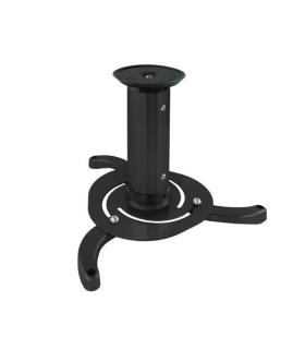 Tooq Soporte Universal de Techo para Proyector - Inclinable y Giratorio - Peso Max 10Kg - Color Negro