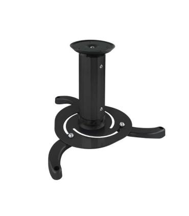 Tooq Soporte Universal de Techo para Proyector - Inclinable y Giratorio - Peso Max 10Kg - Color Negro