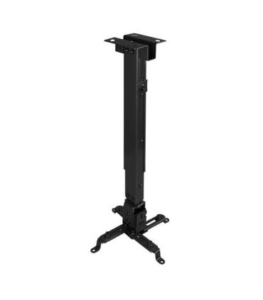 Tooq Soporte Universal de Techo para Proyector - Inclinable y Giratorio - Peso Max 20Kg - Color Negro