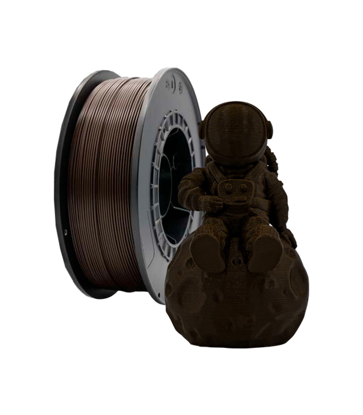 Filamento 3D PLA - Diametro 1.75mm - Bobina 1kg - Color Ebano