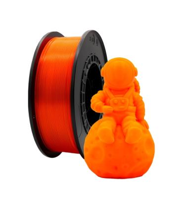 Filamento 3D PLA - Diametro 1.75mm - Bobina 1kg - Color Naranja Fluorescente