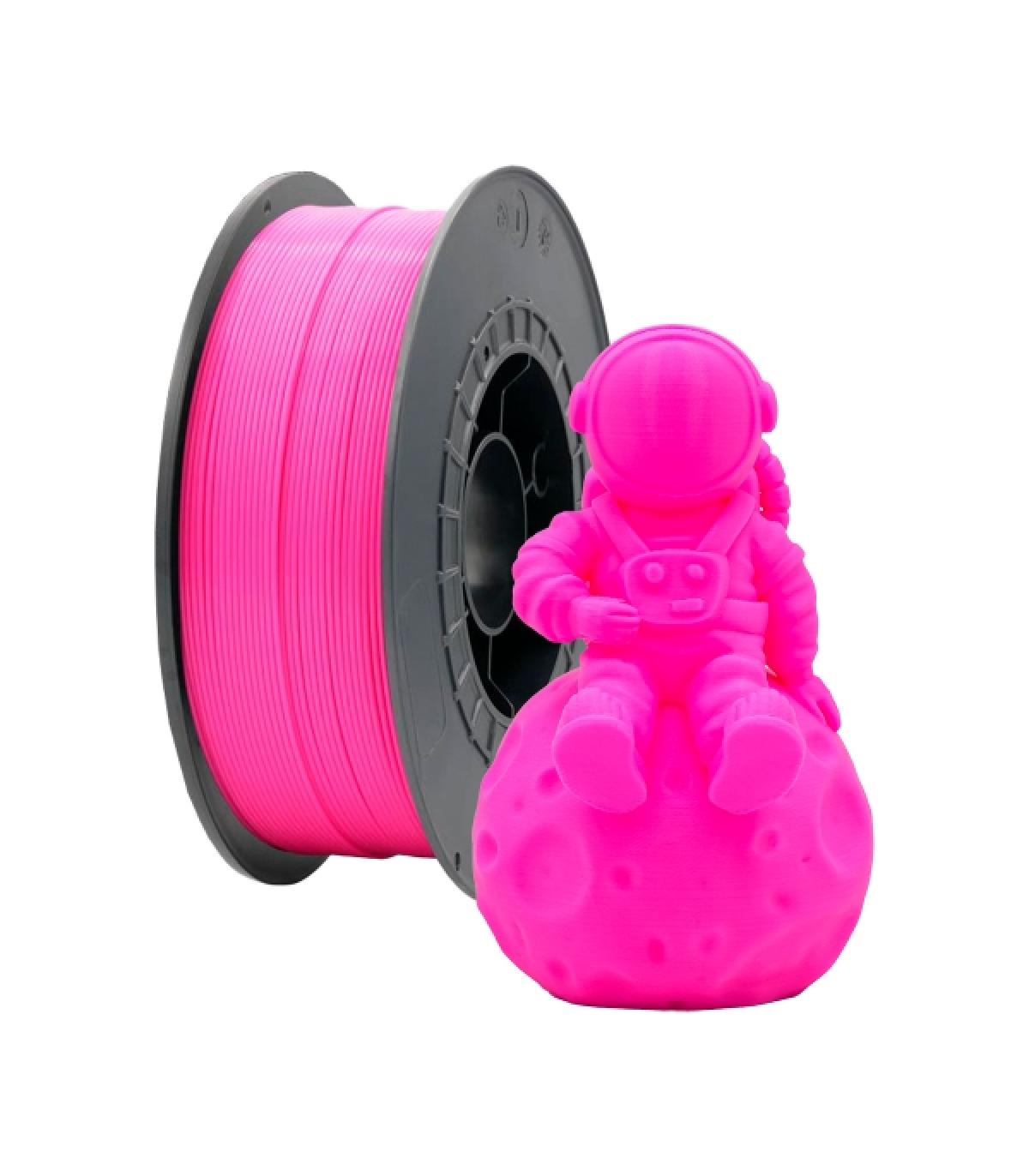 Filamento 3D PLA - Diametro 1.75mm - Bobina 1kg - Color Rosa Fluorescente
