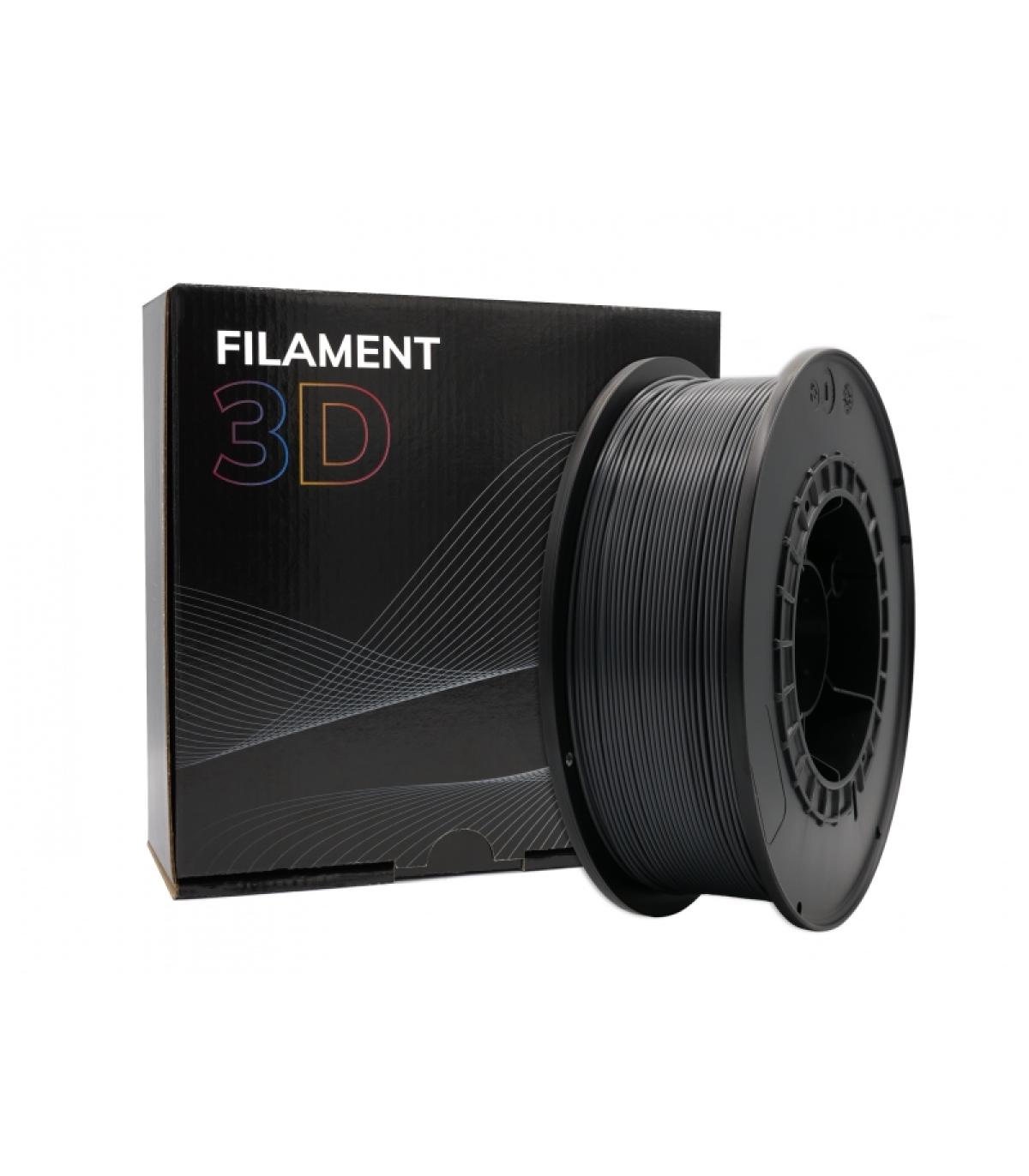 Filamento 3D PLA - Diametro 1.75mm - Bobina 1kg - Color Grafito