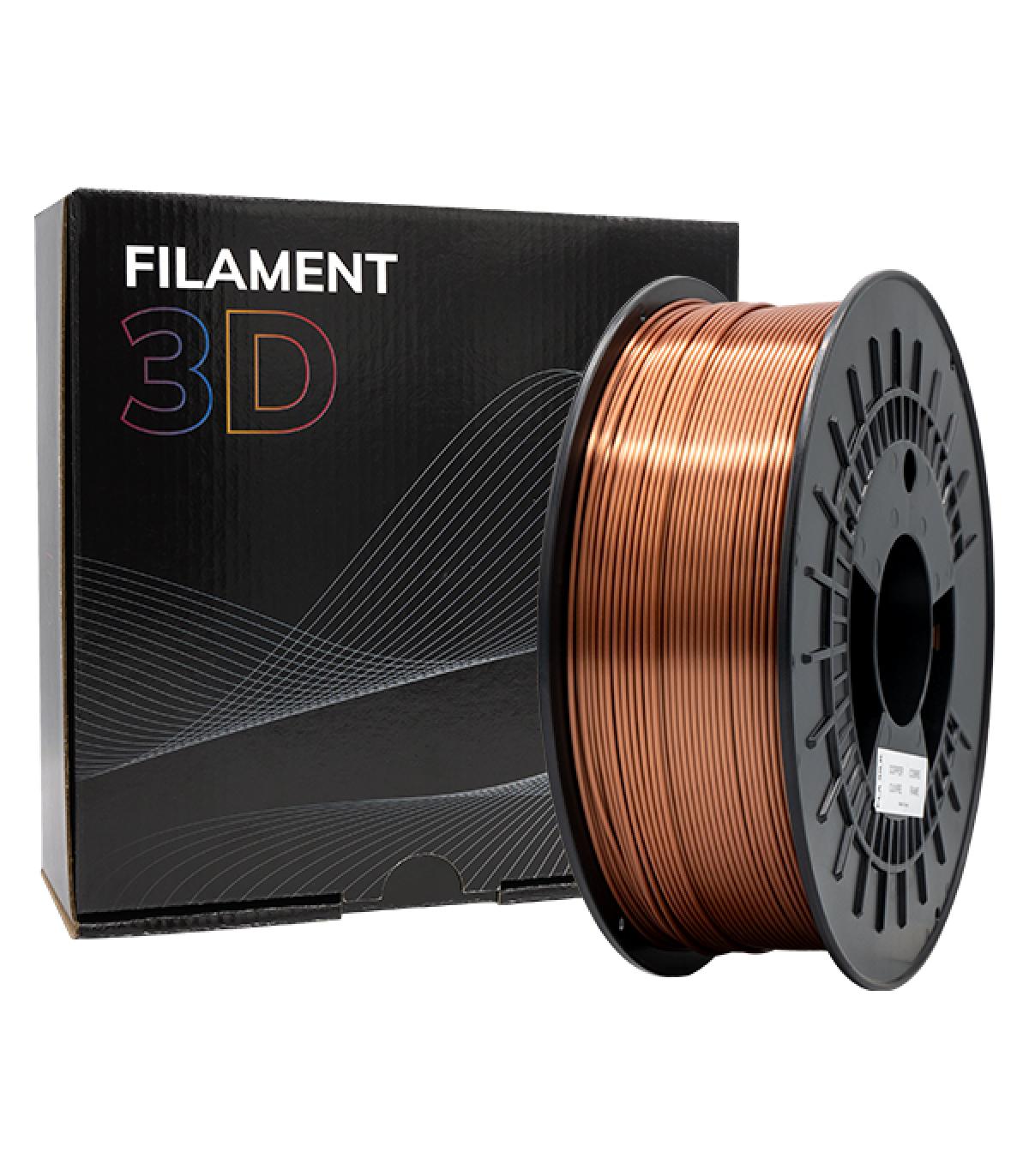Filamento 3D PLA SILK - Diametro 1.75mm - Bobina 1kg - Color Cobre