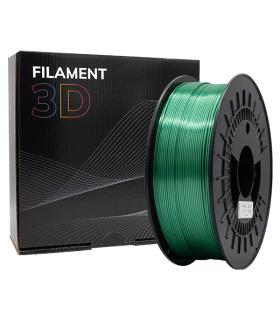 Filamento 3D PLA SILK - Diametro 1.75mm - Bobina 1kg - Color Verde
