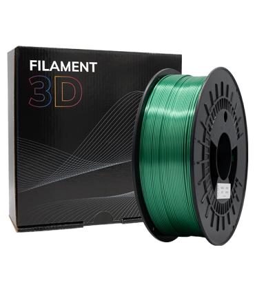 Filamento 3D PLA SILK - Diametro 1.75mm - Bobina 1kg - Color Verde