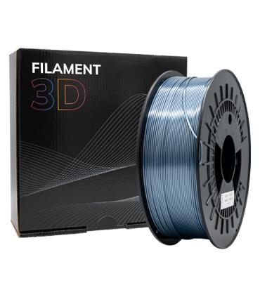 Filamento 3D PLA SILK - Diametro 1.75mm - Bobina 1kg - Color Plata