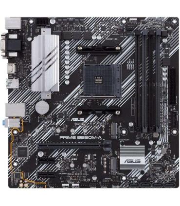 Asus Prime B550M-A Placa Base AMD Ryzen M.2, PCIe 4.0, HDMI, D-Sub, DVI, SATA III, USB-A 3.2, DVI-D
