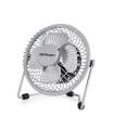 Orbegozo PW 1025 Mini Ventilador de Sobremesa - Potente y Silencioso - Conexion USB 2 en 1 - Aspas Metalicas de 10cm