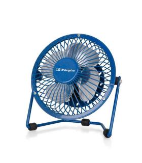Orbegozo PW 1026 Mini Ventilador de Sobremesa - Potente y Silencioso - Conexion USB 2 en 1 - Aspas Metalicas de 10cm