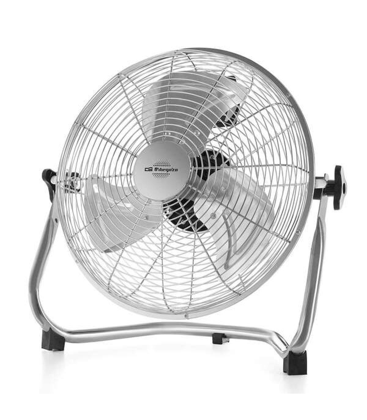 Orbegozo PW 1332 Ventilador Industrial - Potente y Seguro - Aspas de 30cm - 3 Velocidades - Sistema Antivuelco - Asa de Transpor