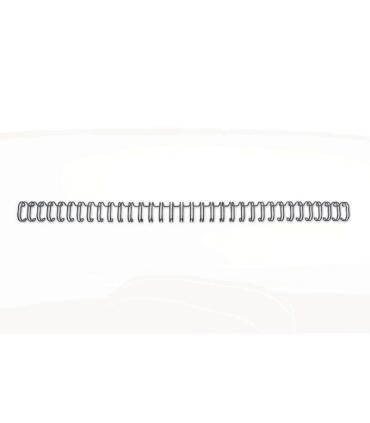 GBC Wirebind Encuadernacion de Alambre 3:1 No.5, 8mm - A4 Negro (100) - Duraderas - Proteccion de Espaciado de Precision - Const