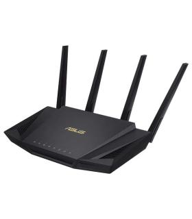 Asus RT-AX58U V2 Router AX 3000 WiFi 6 Dual Band - Velocidad Combinada de unos 3000Mbps - 4 Puertos RJ45 LAN, 1 Puerto RJ45 WAN.