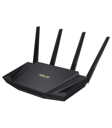 Asus RT-AX58U V2 Router AX 3000 WiFi 6 Dual Band - Velocidad Combinada de unos 3000Mbps - 4 Puertos RJ45 LAN, 1 Puerto RJ45 WAN.