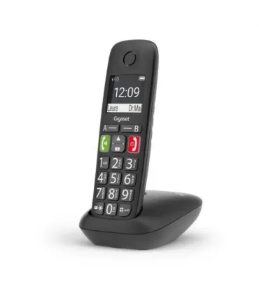 Gigaset E290 Telefono Inalambrico Dect - Pantalla Grande en B/N - Teclas con Numeros Grandes - Volumen con Funcion Amplificador.