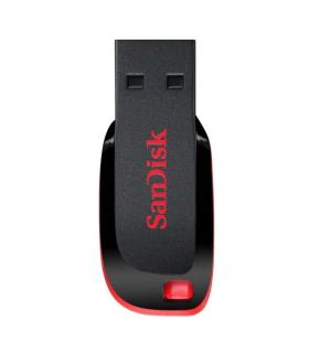 Sandisk Cruzer Blade Memoria USB 2.0 32GB - Ultra Compacta - Color Negro/Rojo (Pendrive
