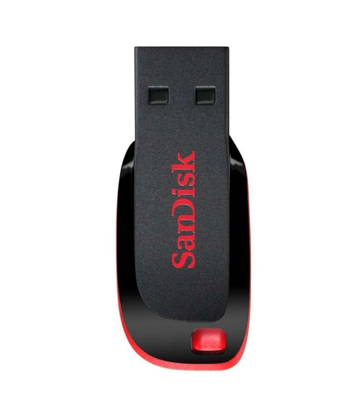 Sandisk Cruzer Blade Memoria USB 2.0 32GB - Ultra Compacta - Color Negro/Rojo (Pendrive
