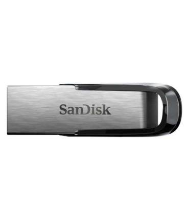 Sandisk Ultra Flair Memoria USB 3.0 128GB - Sin Tapa - Color Acero/Negro (Pendrive