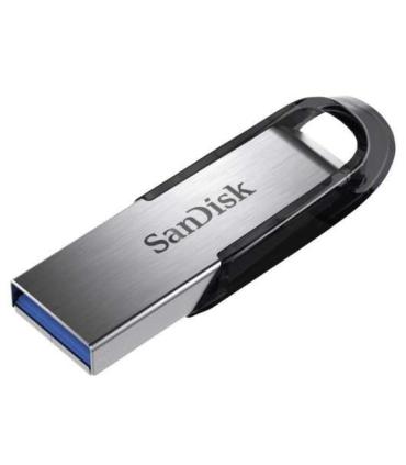 Sandisk Ultra Flair Memoria USB 3.0 256GB - Hasta 150MB/s de Transferencia - Diseño Metalico - Color Acero/Negro (Pendrive