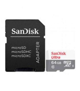 Sandisk Ultra Tarjeta Micro SDXC 64GB UHS-I U1 Clase 10 100MB/s + Adaptador SD