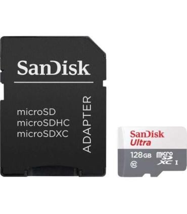 Sandisk Ultra Tarjeta Micro SDXC 128GB UHS-I U1 Clase 10 100MB/s + Adaptador SD