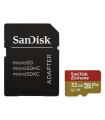 Sandisk Extreme Tarjeta Micro SDHC 32GB UHS-I U3 A1 Clase 10 90MB/s + Adaptador SD