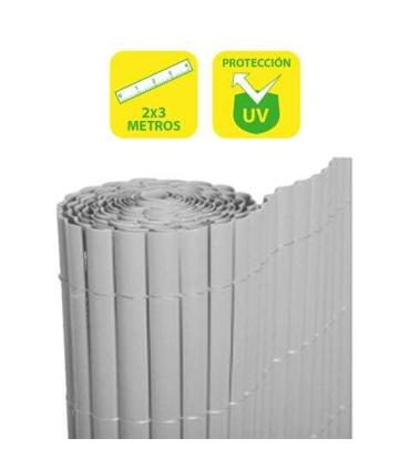 SunGarden Cañizo Plastico Doble Cara 2x3m - Color Gris Claro