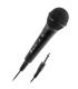 NGS Singer Fire Microfono - Boton On/Off - Jack de 6.3mm - Cable de 3m - Color Negro